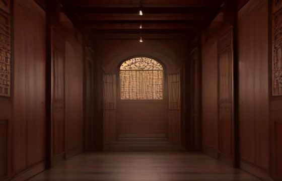 办公室场景剧照示意图，暖色调灯光营造职场剧情氛围，画面构图工整